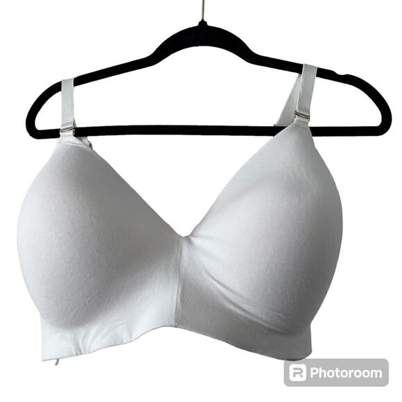 ThirdLove White Pima Cotton Wireless Bra Size 40E